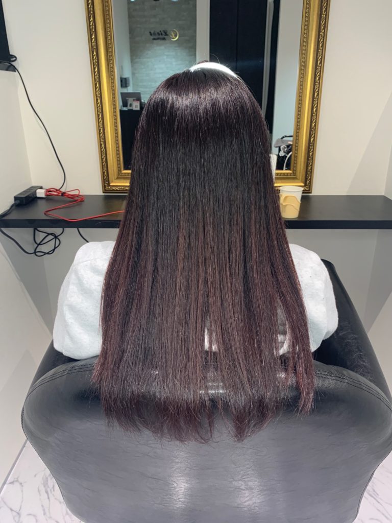 イルミナカラーのブロッサムでブリーチなしグラデカラー Licht Hairworks リヒトヘアワークス Vivi掲載店