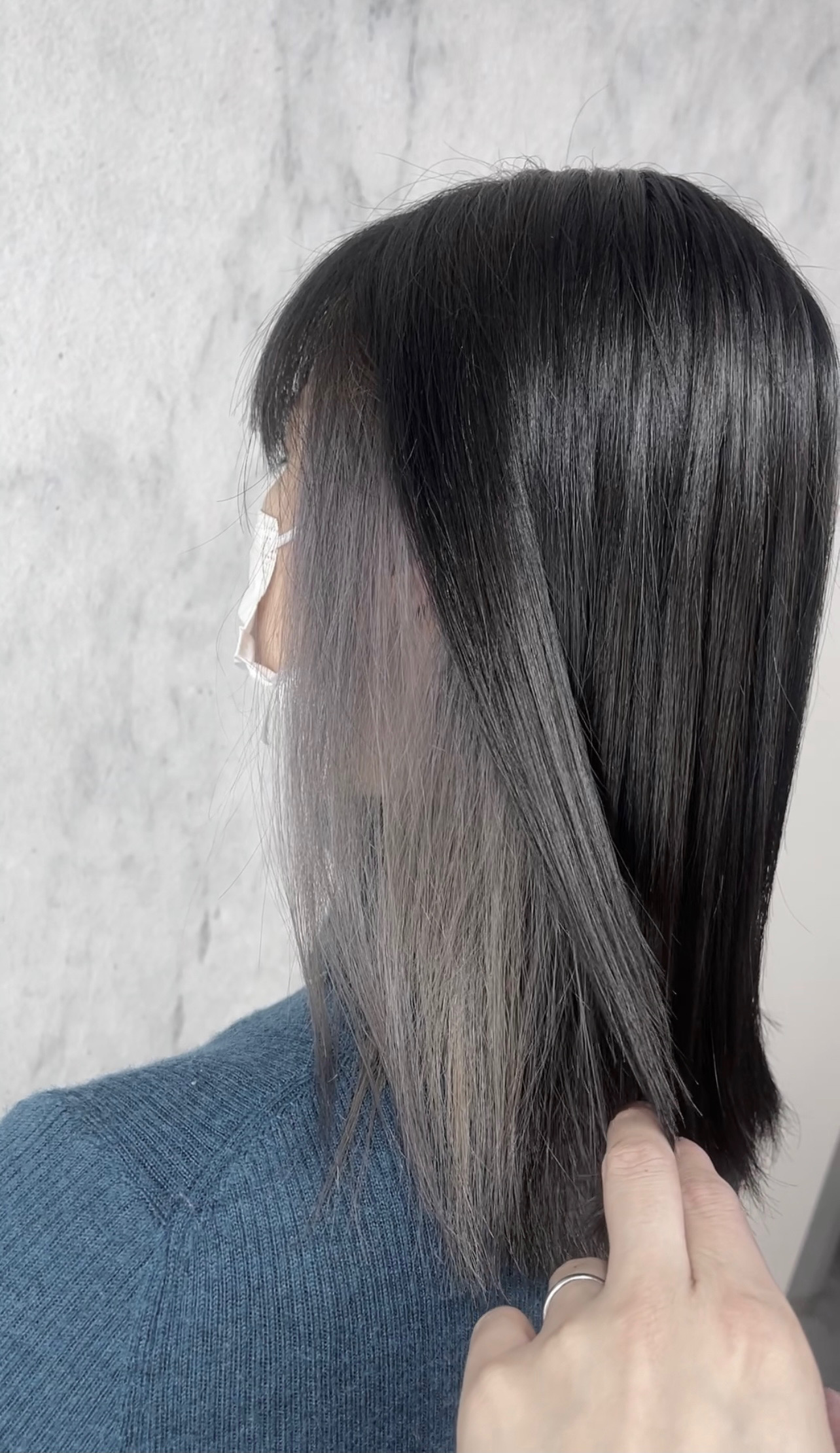 コントラストが最強可愛いインナーカラーシルバーグレージュ Licht Hairworks リヒトヘアワークス Vivi掲載店