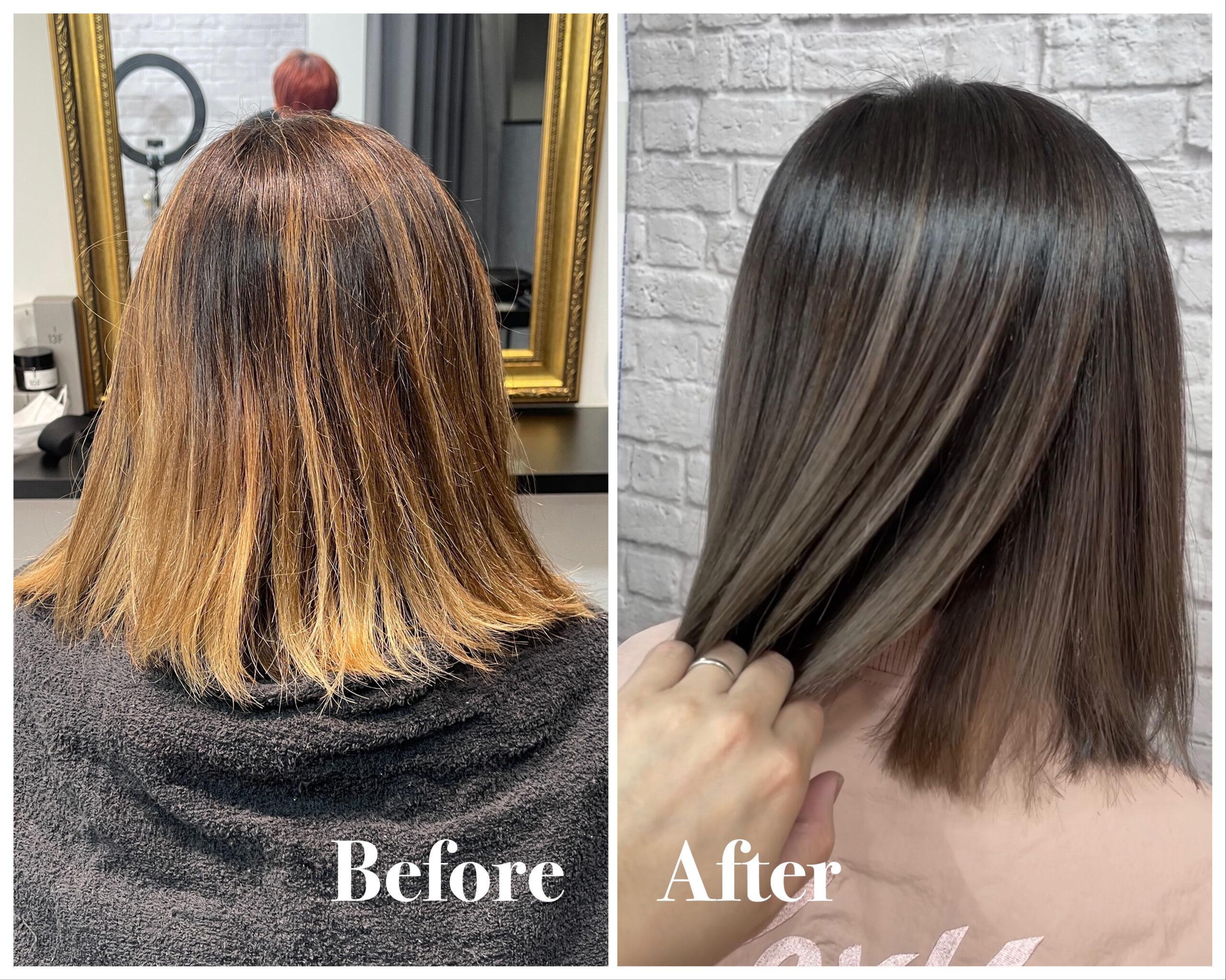 エアータッチ履歴のシャドールーツメンテナンスカラー Licht Hairworks リヒトヘアワークス Vivi掲載店